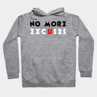 No More Excuses (red) Hoodie